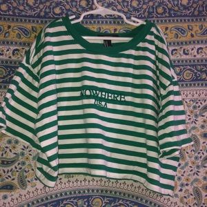 oversized cropped T